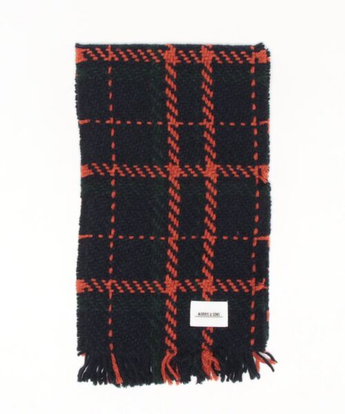 Morris & Sons（モリスアンドサンズ）の「MORRIS & SONS | フリンジスカーフ（マフラー・レディース・ブルー系その他5/オレンジ系その他/ブラック系その他/ブルー系その他/レッド系その他・FREE）」の6枚目の写真