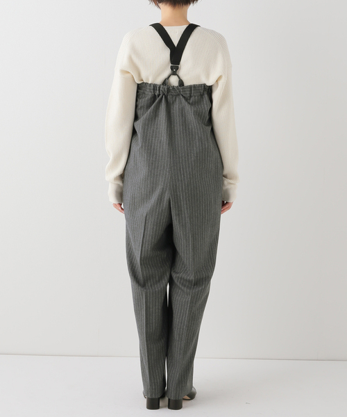 IENA（イエナ）の「【CURRENTAGE/カレンテージ】ウールサロペット（サロペット/オーバーオール・レディース・チャコールグレー・FREE）」の5枚目の写真