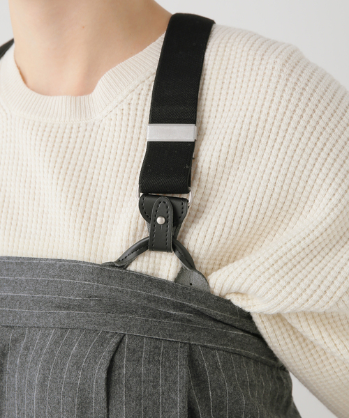 IENA（イエナ）の「【CURRENTAGE/カレンテージ】ウールサロペット（サロペット/オーバーオール・レディース・チャコールグレー・FREE）」の8枚目の写真