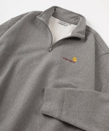Carhartt WIP（カーハートダブリューアイピー）の「【Carhartt/カーハート】ワンポイント ブランドロゴ刺繍 ハーフジップ スウェット/HALF ZIP AMERICAN SCRIPT  SWEAT SHIRT/裏起毛（スウェット・メンズ）」