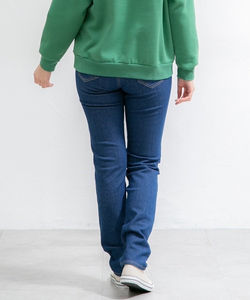 Honeys（ハニーズ）の「デニムスキニー（股下７６ｃｍ）（デニムパンツ・レディース・ライトインディゴブルー/ワンウォッシュ/ブラック・S/M/L/LL/3L）」の7枚目の写真