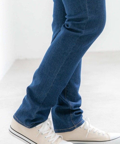 Honeys（ハニーズ）の「デニムスキニー（股下７６ｃｍ）（デニムパンツ・レディース・ライトインディゴブルー/ワンウォッシュ/ブラック・S/M/L/LL/3L）」の15枚目の写真