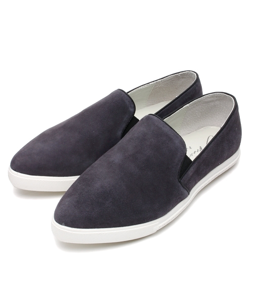 LE TALON(ルタロン)の「mio notis レザーポインテッドスリッポン(スニーカー・レディース・ホワイト/ブルー系その他/ネイビー・37/38/39)」の3枚目の写真