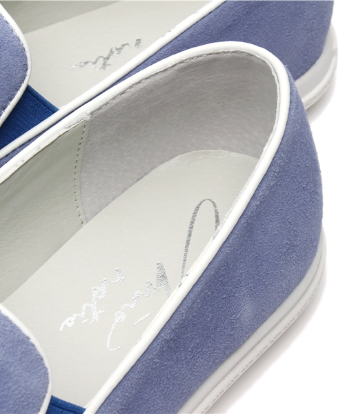 LE TALON(ルタロン)の「mio notis レザーポインテッドスリッポン(スニーカー・レディース・ホワイト/ブルー系その他/ネイビー・37/38/39)」の8枚目の写真