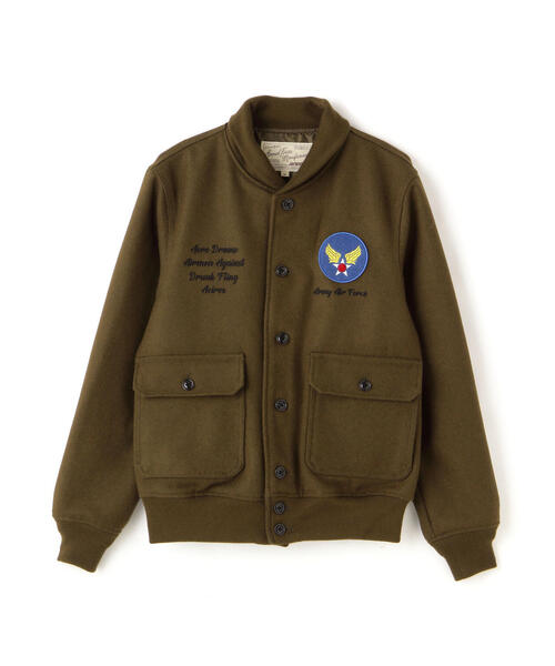 AVIREX（アヴィレックス）の「【WEB&DEPOT限定】WOOL A-1 JACKET / ウール A-1 ジャケット / AVIREX / アヴィレックス（ミリタリージャケット・メンズ・オリーブ系/タン・2XL/L/M/XL）」の13枚目の写真
