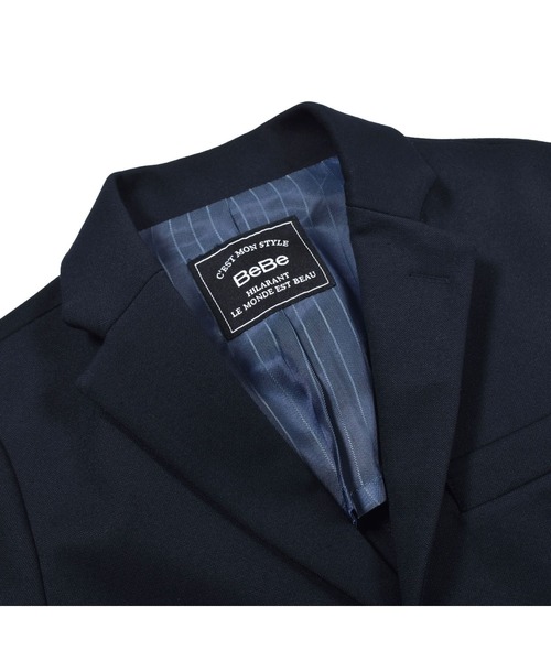 BeBe（ベベ）の「BeBe/フォーマルバーズアイジャケット(110~130cm)（テーラードジャケット・キッズ・ネイビー・120/130/110）」の11枚目の写真
