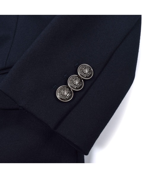 BeBe（ベベ）の「BeBe/フォーマルバーズアイジャケット(110~130cm)（テーラードジャケット・キッズ・ネイビー・120/130/110）」の12枚目の写真