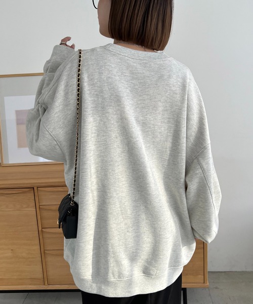 DISCOAT(ディスコート)の「【WEB限定】ヨットエンブロイダリービッグスウェット(スウェット・レディース・ネイビー/ライトベージュ/オフホワイト・FREE)」の22枚目の写真