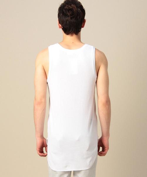 MONKEY TIME（モンキータイム）の「＜monkey time＞ 40サーマル ロング タンクトップ◆（タンクトップ・メンズ・ホワイト/ブラック・LARGE/MEDIUM）」の13枚目の写真