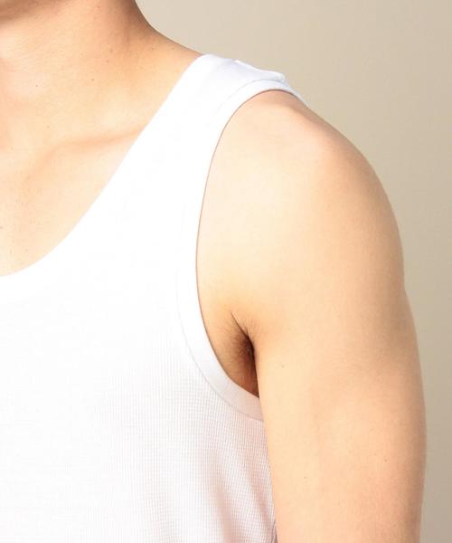 MONKEY TIME（モンキータイム）の「＜monkey time＞ 40サーマル ロング タンクトップ◆（タンクトップ・メンズ・ホワイト/ブラック・LARGE/MEDIUM）」の11枚目の写真