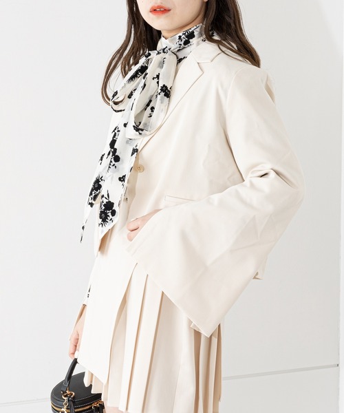 【90s】希少！モスキーノ♡クチュール　テーラードジャケット ハートマルチカラー カラーツイードノーカラージャケット 49AV JUNKO SHIMADA