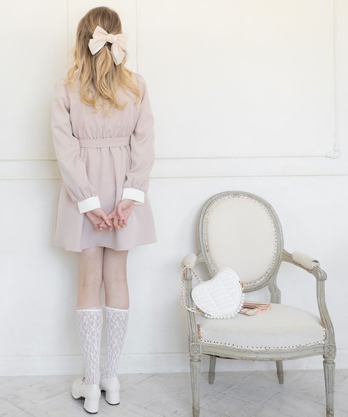 DearMyLoveRose(ディアマイラブローズ)の「丸襟ミニクラシカルワンピース(ワンピース・レディース・ブラック/ブルー/ベージュ/ベージュ系その他/ブルー系その他/ブラック系その他・MEDIUM/LARGE/XX-LARGE/X-LARGE)」の12枚目の写真