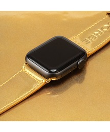 GORBE（ゴルベ）の「【GORBE】レインボーゴールドイタリアンレザーアップルウォッチバンド（デジタル腕時計）」