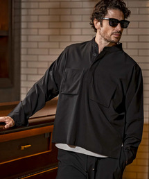 1PIU1UGUALE3  RELAX  | 1PIU1UGUALE3 RELAX(ウノピゥウノウグァーレトレ リラックス)ドルマンスリーブスタンドカラーシャツ(シャツ/ブラウス)