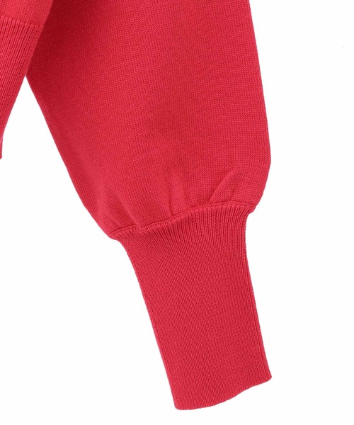 31 Sons de mode（トランテアン　ソン　ドゥ　モード）の「ハートビジューＶネックカーディガン（カーディガン/ボレロ・レディース・レッド/オフホワイト/ブラック・36）」の7枚目の写真