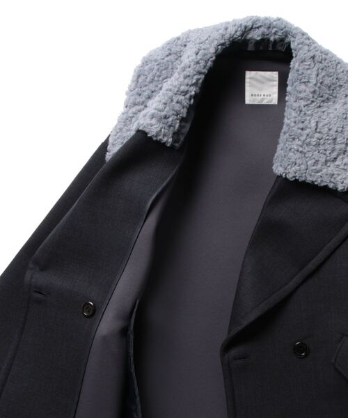 ROSE BUD（ローズバッド）の「ツイードビッグコート（その他アウター・レディース・グレー/ネイビー・FREE）」の3枚目の写真