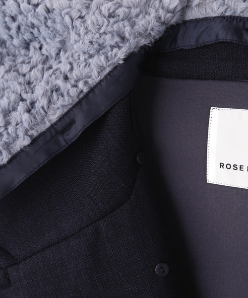 ROSE BUD（ローズバッド）の「ツイードビッグコート（その他アウター・レディース・グレー/ネイビー・FREE）」の8枚目の写真