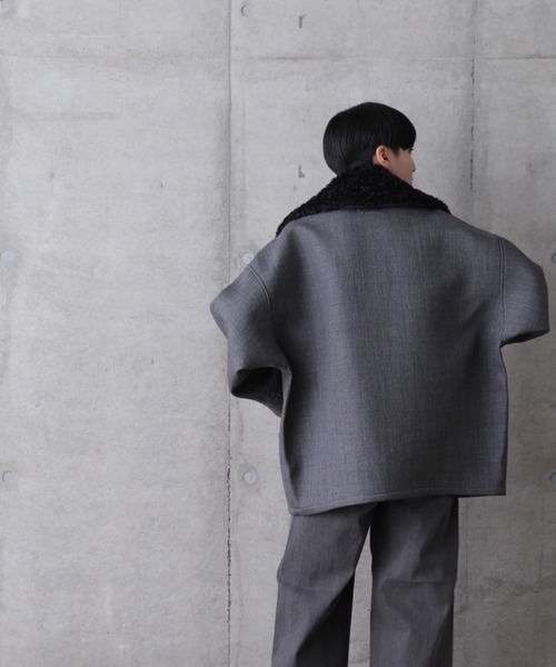 ROSE BUD（ローズバッド）の「ツイードビッグコート（その他アウター・レディース・グレー/ネイビー・FREE）」の14枚目の写真