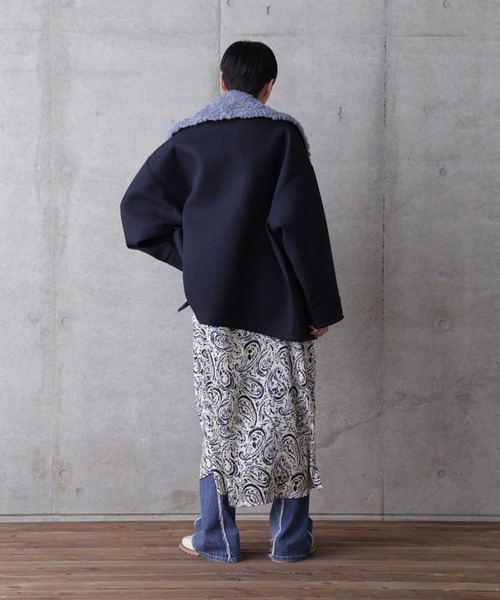 ROSE BUD（ローズバッド）の「ツイードビッグコート（その他アウター・レディース・グレー/ネイビー・FREE）」の22枚目の写真