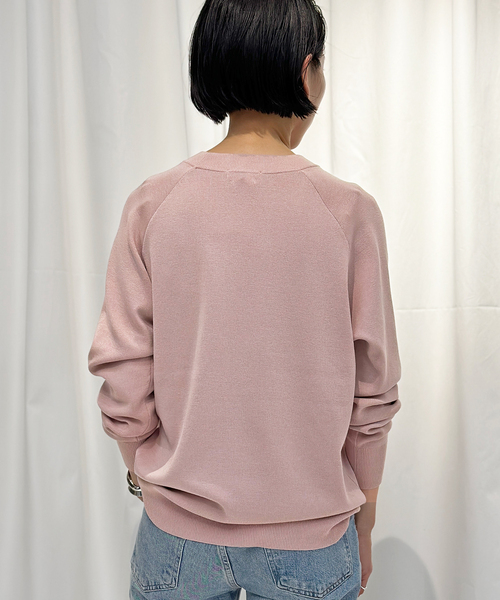L'Appartement DEUXIEME CLASSE - AP STUDIO SCENTOF シルクコットン スムースプルオーバーニット セール】SCENTOF シルクコットン スムースプルオーバーニット