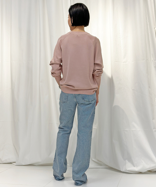 AP STUDIO（エーピーストゥディオ）の「SCENTOF シルクコットン スムースプルオーバーニット（ニット/セーター・レディース・サックスブルー/ベージュ/ピンク・FREE）」の8枚目の写真