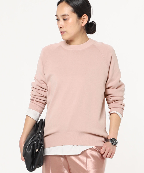 AP STUDIO（エーピーストゥディオ）の「SCENTOF シルクコットン スムースプルオーバーニット（ニット/セーター・レディース・サックスブルー/ベージュ/ピンク・FREE）」の10枚目の写真