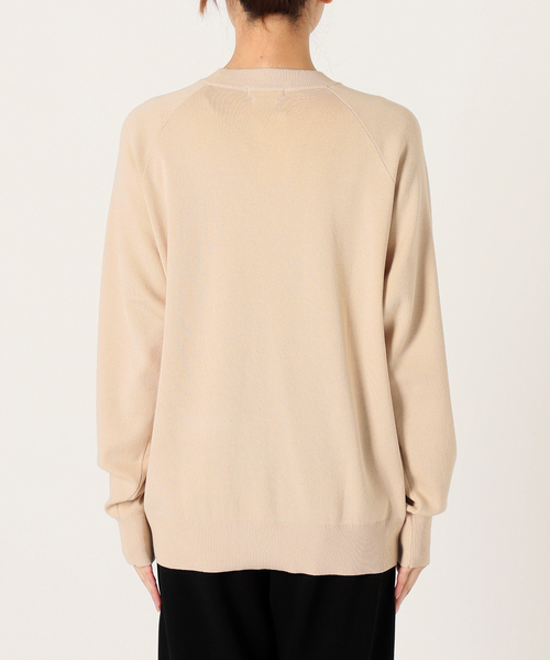 AP STUDIO シルクブレンド 長袖 スウェット オートミールカラー AP STUDIO シルクブレンド 長袖 スウェット オートミールカラー
