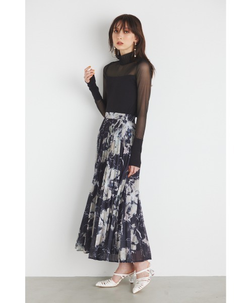 rienda（リエンダ）の「ベアデザインチュールトップス 春服（Tシャツ/カットソー・レディース・アイボリー/オレンジ系その他/ライム/ブラック・FREE）」の6枚目の写真