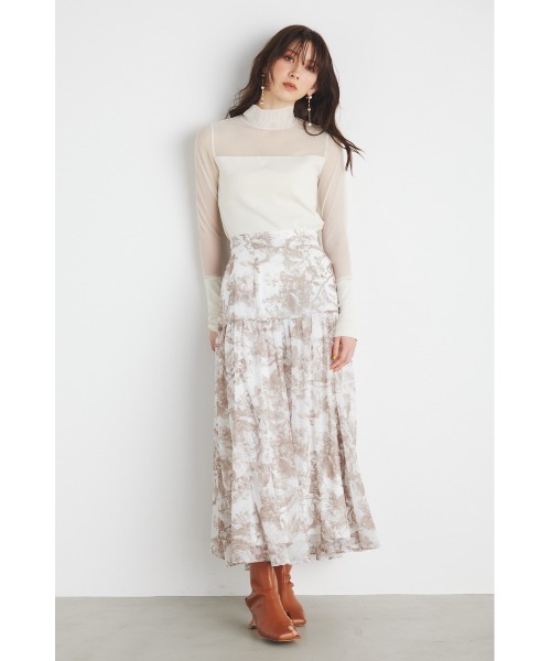 rienda（リエンダ）の「ベアデザインチュールトップス 春服（Tシャツ/カットソー・レディース・アイボリー/オレンジ系その他/ライム/ブラック・FREE）」の11枚目の写真