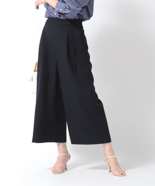 NOLLEY’S(ノーリーズ)の「ツイル/ピンヘッドセミフレアパンツ(その他パンツ・レディース・ミント/オフホワイト/ブルー系その他7・38/34/36)」の3枚目の写真