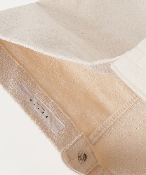 SETTO（セット）の「TRIENDL BAG：倉敷帆布トートバッグ（トートバッグ・レディース・ホワイト・FREE）」の6枚目の写真