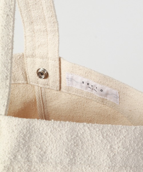 SETTO（セット）の「TRIENDL BAG：倉敷帆布トートバッグ（トートバッグ・レディース・ホワイト・FREE）」の7枚目の写真