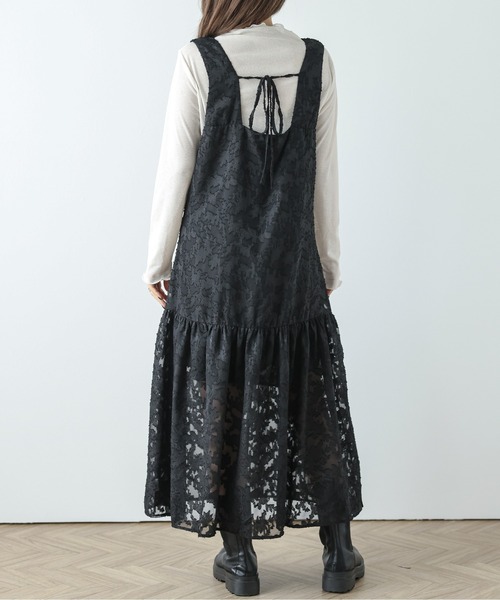 AMELY(エミリー)の「ジャガードレースワンピース(ワンピース・レディース・ホワイト/ブラック・M/L)」の10枚目の写真