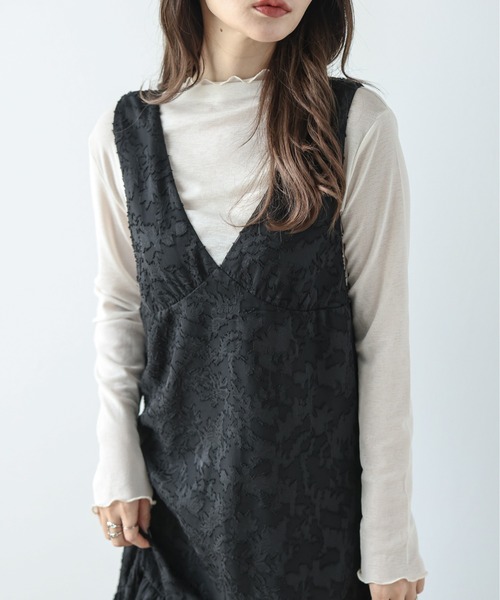AMELY(エミリー)の「ジャガードレースワンピース(ワンピース・レディース・ホワイト/ブラック・M/L)」の21枚目の写真