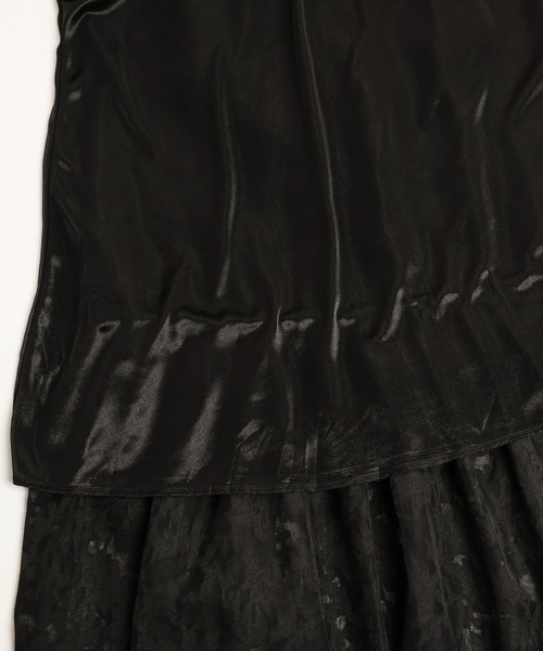 AMELY(エミリー)の「ジャガードレースワンピース(ワンピース・レディース・ホワイト/ブラック・M/L)」の5枚目の写真