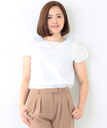 Demi-Luxe BEAMS | Demi-Luxe BEAMS / ボートネック ツイスト袖 プルオーバー(Tシャツ/カットソー)