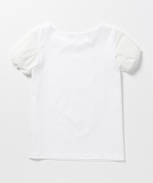 Demi-Luxe BEAMS（デミルクス ビームス）の「Demi-Luxe BEAMS / ボートネック ツイスト袖 プルオーバー（Tシャツ/カットソー・レディース・ホワイト/ネイビー・ONE SIZE）」の6枚目の写真