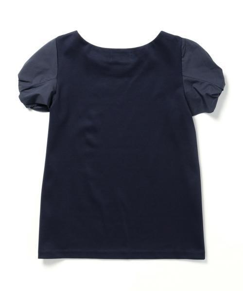 Demi-Luxe BEAMS（デミルクス ビームス）の「Demi-Luxe BEAMS / ボートネック ツイスト袖 プルオーバー（Tシャツ/カットソー・レディース・ホワイト/ネイビー・ONE SIZE）」の16枚目の写真