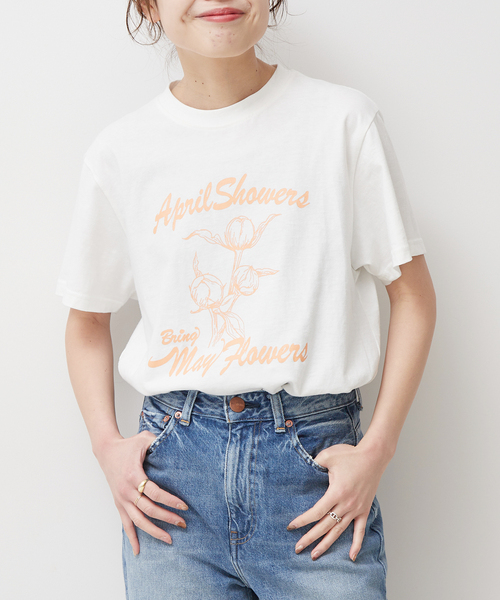Spick & Span - Spick and Span ウェーブユニオン　May flower Tシャツ Spick & Span（スピックアンドスパン）の「【WAVEUNION/ウェーブ