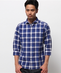 417 EDIFICE | ◇パナマチェック 7/S カッタウェイシャツ(シャツ/ブラウス)