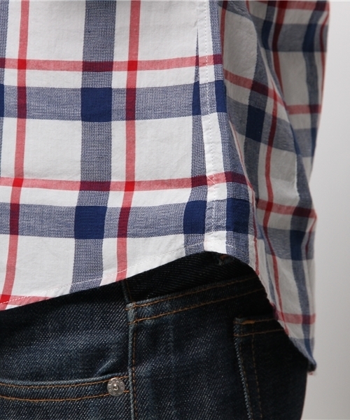 417 EDIFICE(フォーワンセブンエディフィス)の「◇パナマチェック 7/S カッタウェイシャツ(シャツ/ブラウス・メンズ・その他9/その他13/その他10・MEDIUM/SMALL/LARGE)」の8枚目の写真