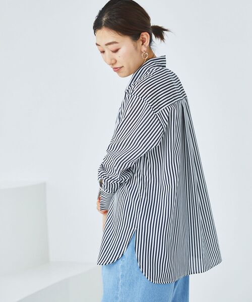 le.coeur blanc(ルクールブラン)の「ローンストライプボウタイシャツ(シャツ/ブラウス・レディース・ブルー系その他4/ブラウン系その他3・38)」の11枚目の写真