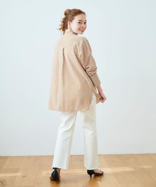 le.coeur blanc(ルクールブラン)の「ローンストライプボウタイシャツ(シャツ/ブラウス・レディース・ブルー系その他4/ブラウン系その他3・38)」の19枚目の写真