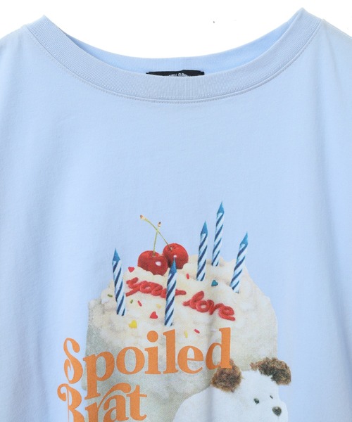 Candy Stripper(キャンディストリッパー)の「SPOILED BRAT BIG Tシャツ(Tシャツ/カットソー・レディース・イエロー/ライトブルー/ブラック/オフホワイト・2)」の10枚目の写真