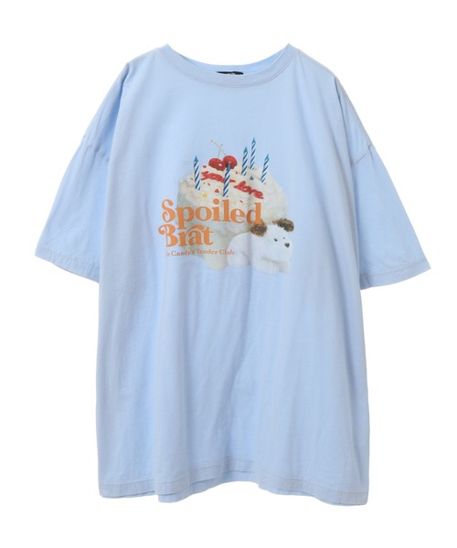 Candy Stripper(キャンディストリッパー)の「SPOILED BRAT BIG Tシャツ(Tシャツ/カットソー・レディース・イエロー/ライトブルー/ブラック/オフホワイト・2)」の11枚目の写真