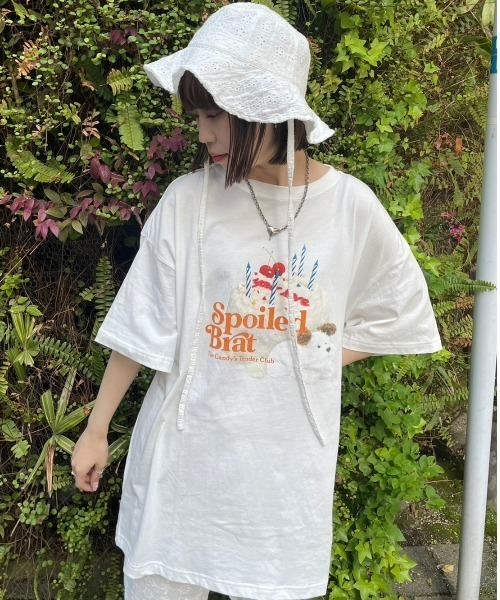 Candy Stripper(キャンディストリッパー)の「SPOILED BRAT BIG Tシャツ(Tシャツ/カットソー・レディース・イエロー/ライトブルー/ブラック/オフホワイト・2)」の17枚目の写真