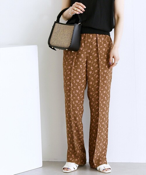 【セール】SHIPS any:〈洗濯機可能〉シャイン ジャカード ピンタック パンツ（その他パンツ）｜SHIPS any（シップス エニィ）