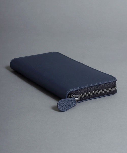 SITRY（シトリー）の「Saffiano Synthetic Leather zip-around wallet/サフィアーノ フェイクレザー ラウンドファスナー財布（財布・メンズ・ブラック/ネイビー・FREE）」の11枚目の写真