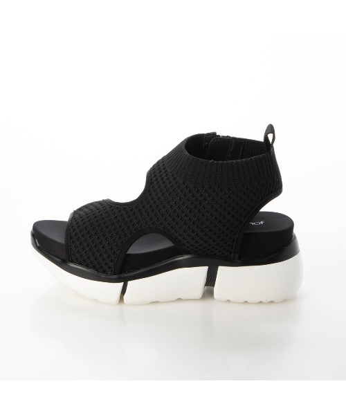 Realta（レアルタ）の「Mafmof(マフモフ)メッシュ厚底スポーツサンダル（サンダル・レディース・ホワイト/ブラック系その他/ブラック・L/S/M/LL）」の18枚目の写真