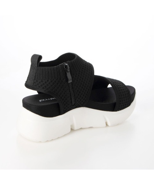 Realta（レアルタ）の「Mafmof(マフモフ)メッシュ厚底スポーツサンダル（サンダル・レディース・ホワイト/ブラック系その他/ブラック・L/S/M/LL）」の17枚目の写真